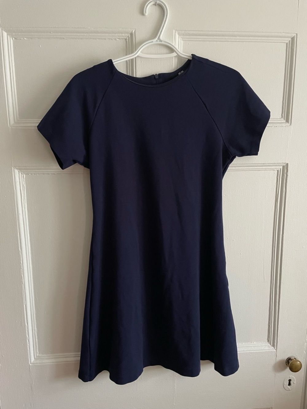Uniqlo | Navy Short-Sleeve A-Line Dress